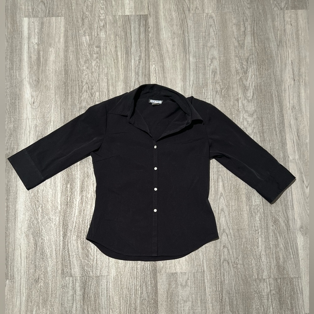 Black button up shirt